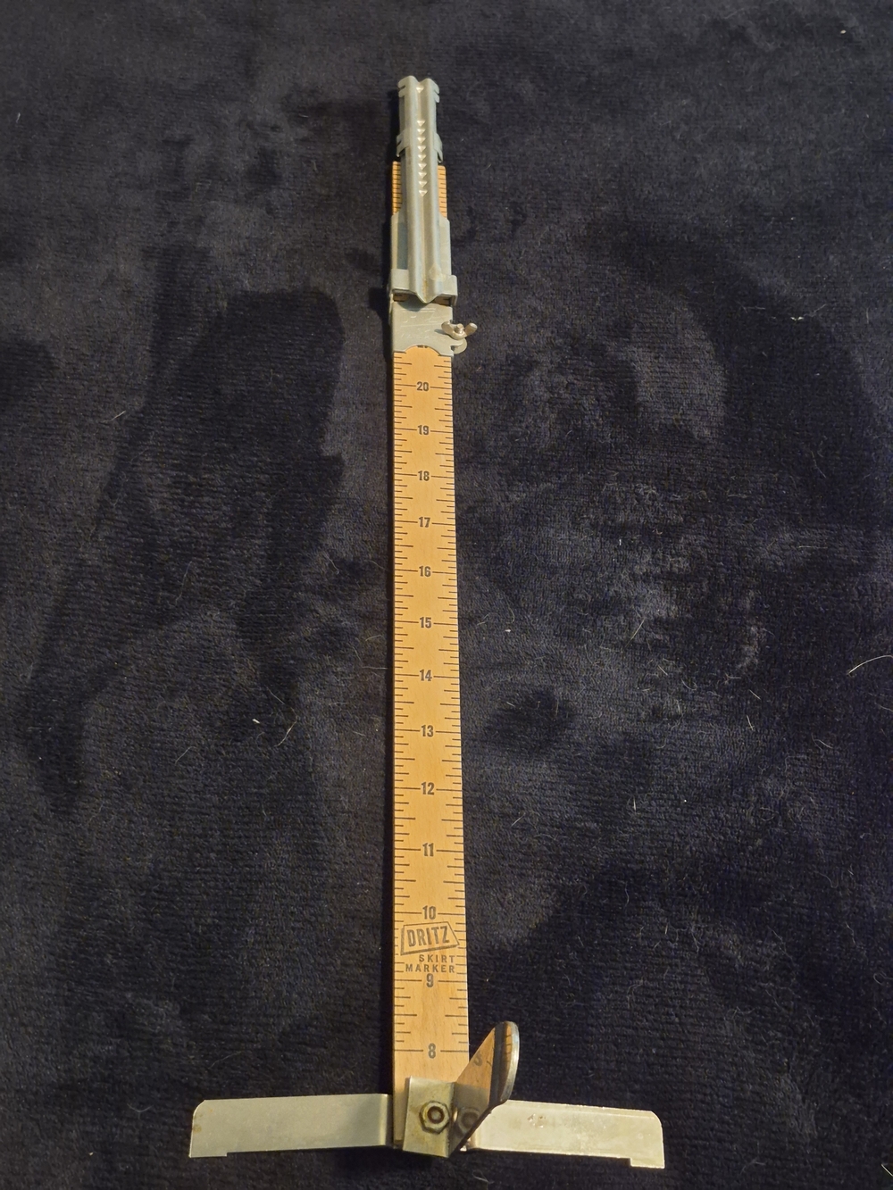 Dritz Skirt Marker with Ruler - Wood Tone